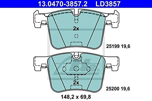 ATE 13.0470-3857.2 Brake Pad Set, Disc Brake