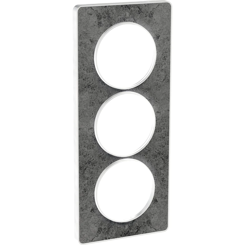 Odace Touch Pebble Stone Plate with 3 Vertical Holes Distance 57 mm - Image 1