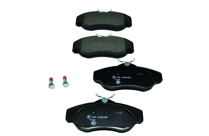HELLA 8DB 355 009-531 Brake pad set - not prepared for wear indicator - T1258 - for e.g. LAND ROVER