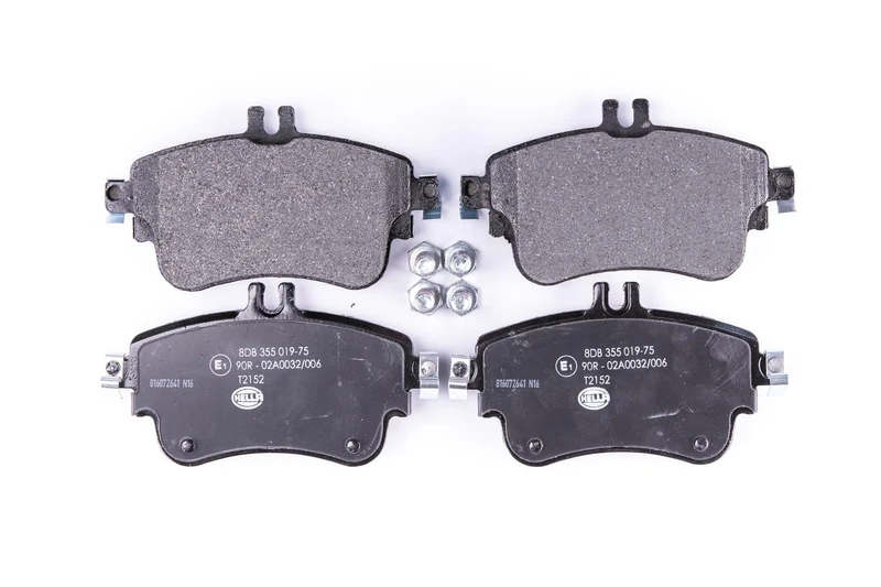 HELLA 8DB 355 019-751 Brake pad set - prepared for wear indicator - T2152 - for e.g. MERCEDES-BENZ