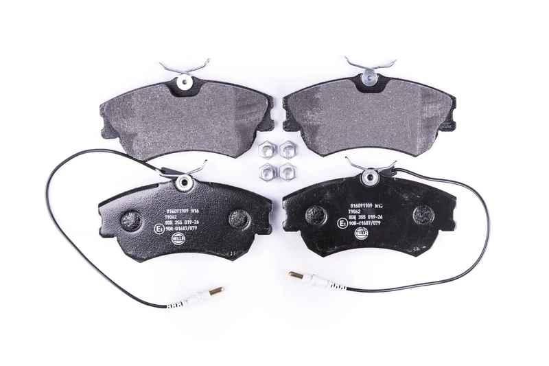 HELLA 8DB 355 019-261 Brake pad set - with integrated wear warning contact - T9062 - for e.g. RENAULT - Image 1