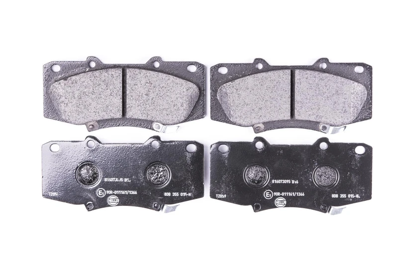 HELLA 8DB 355 015-821 Brake pad set - with acoustic wear warning - T2059 - for e.g. TOYOTA