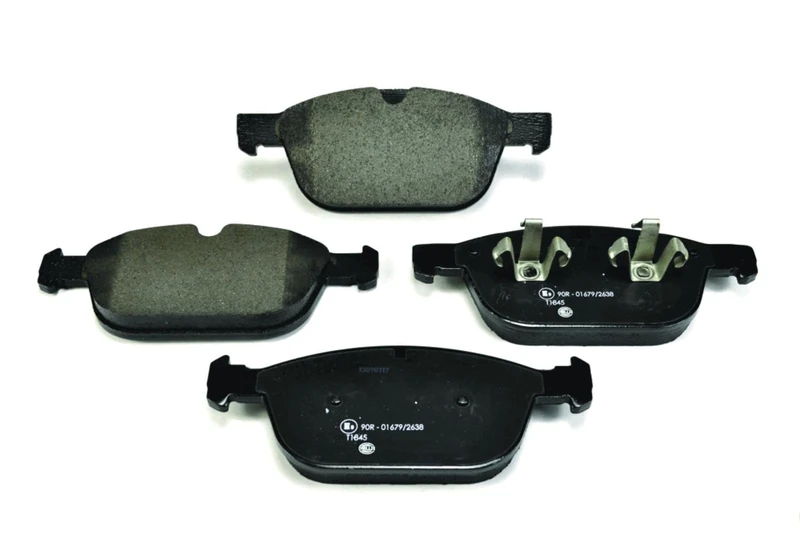 HELLA 8DB 355 014-541 Brake pad set - excl. wear warning contact - T1845 - for e.g. VOLVO / VOLVO ASIA