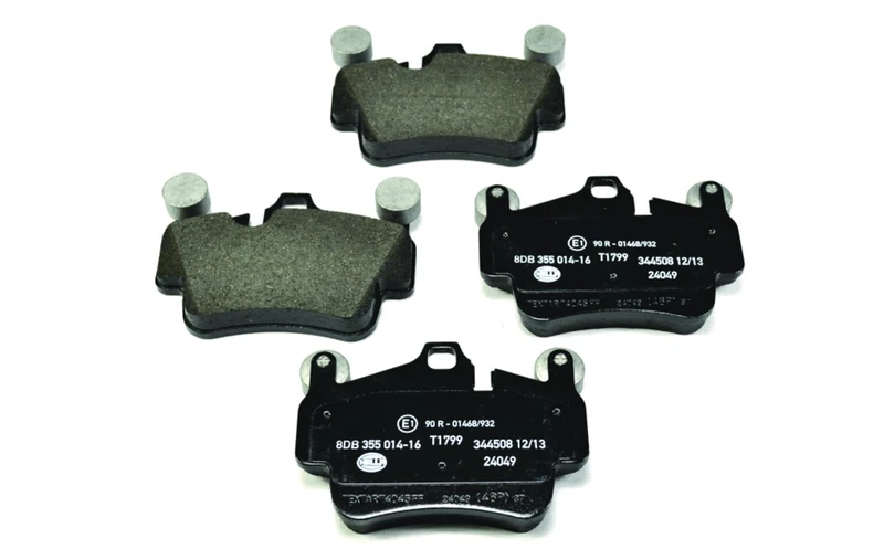 HELLA 8DB 355 014-161 Brake pad set - prepared for wear indicator - T1799 - for e.g. PORSCHE