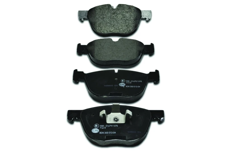 HELLA 8DB 355 012-541 Brake pad set - prepared for wear indicator - T1619 - for e.g. BMW