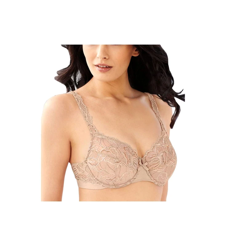 Bali Women's Lace Desire Non-Foam Underwire Bra Df6543, Opaque, Champagne Shimmer, 34DD