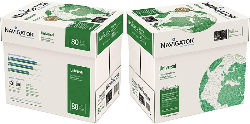 Navigator Universal NAVA480-2 A4 Paper 80gsm 10 reams (5,000 sheets of paper),White