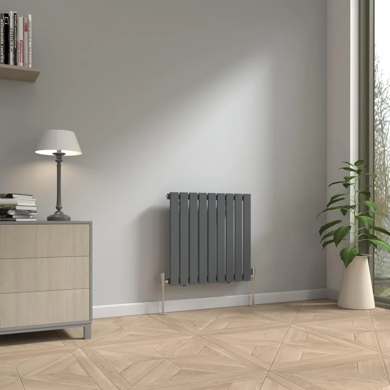 NRG 600x612 Horizontal Flat Panel Designer Radiators Radiator Bathroom Central Heating Radiators Rad Single Column Anthracite
