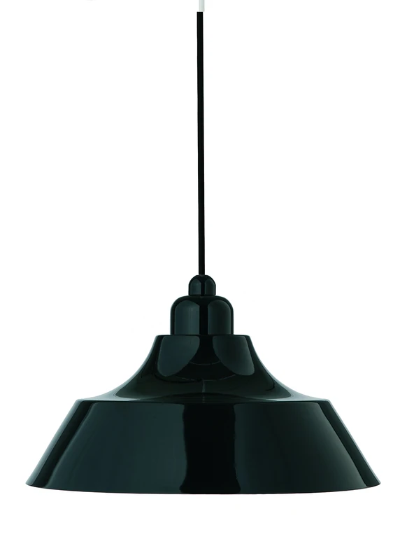 Dyberg Larsen 6124 E27 Edison Screw 70 W Memento Pendant Lamp with Black Top, Black - Image 1