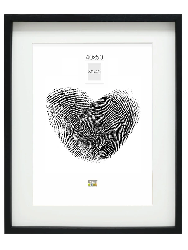 Deknudt Frames with Depth Wood Photo Frame, Wood, black, 40 x 50 cm