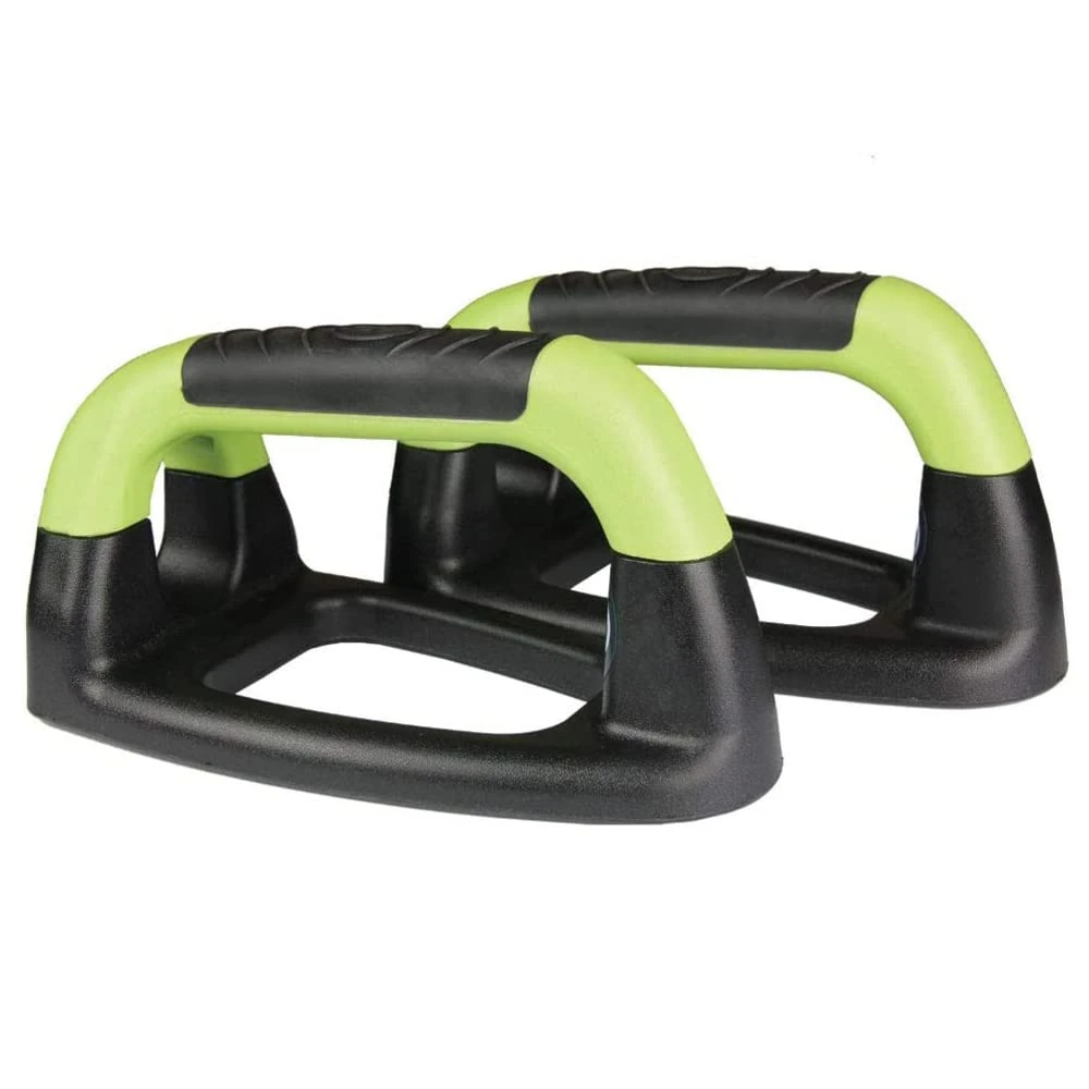 Fitness Mad Unisex's s Iron (pair) Push Up Stand, Green/Black, One Size