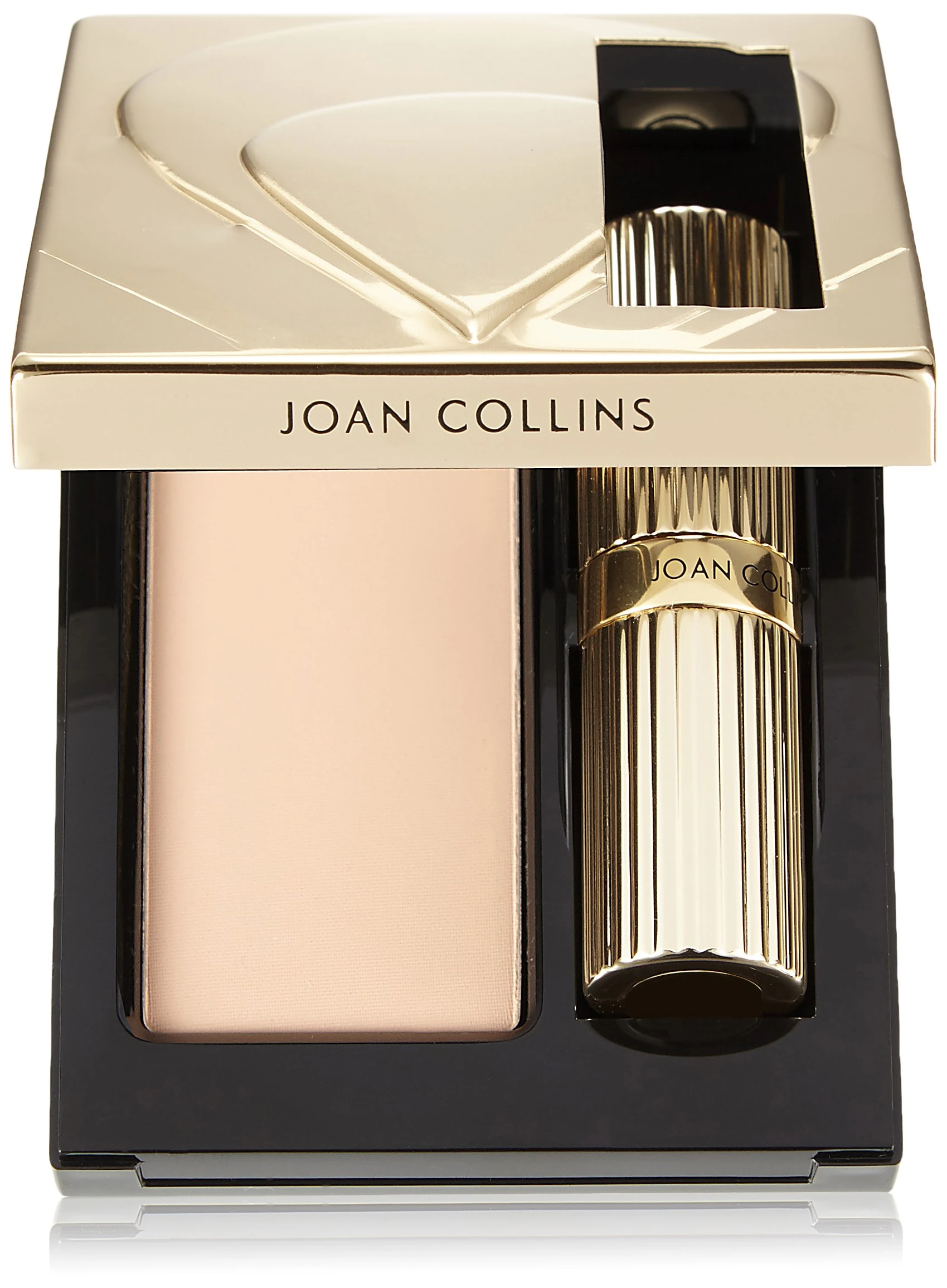 Joan Collins Timeless Beauty Compact Duo Lipstick and Powder, Lady Joan