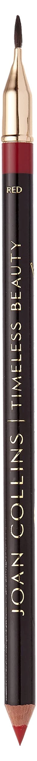 Joan Collins Timeless Beauty Contour Duo Lip Pencil with Brush, Red