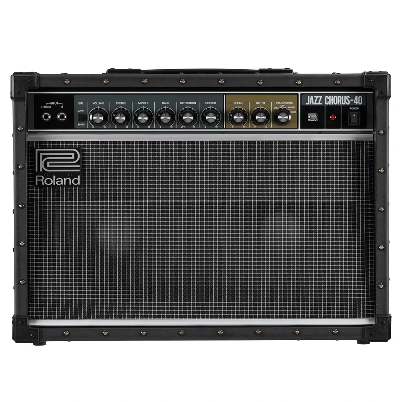 Roland JC-40 Jazz Chorus | Compact Guitar Amp | Iconic JC Clean Tone | Signature Dimensional Space Chorus Effect | Powerful 40-Watt Stereo Amp | Dual 10” Speakers | Enhances Pedals, Multi-FX & More