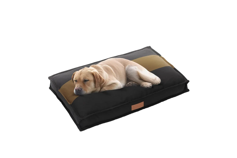 Ellie-Bo XXL Dog Bed for 48-inch Dog Cage/Crate - Striped Black/Brown