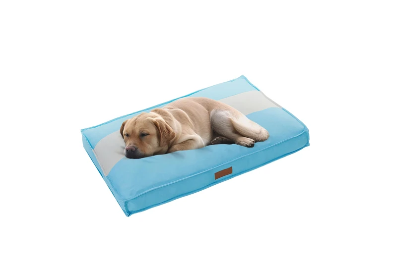 Ellie-Bo XXL Dog Bed for 48-inch Dog Cage/Crate - Striped Blue/Grey