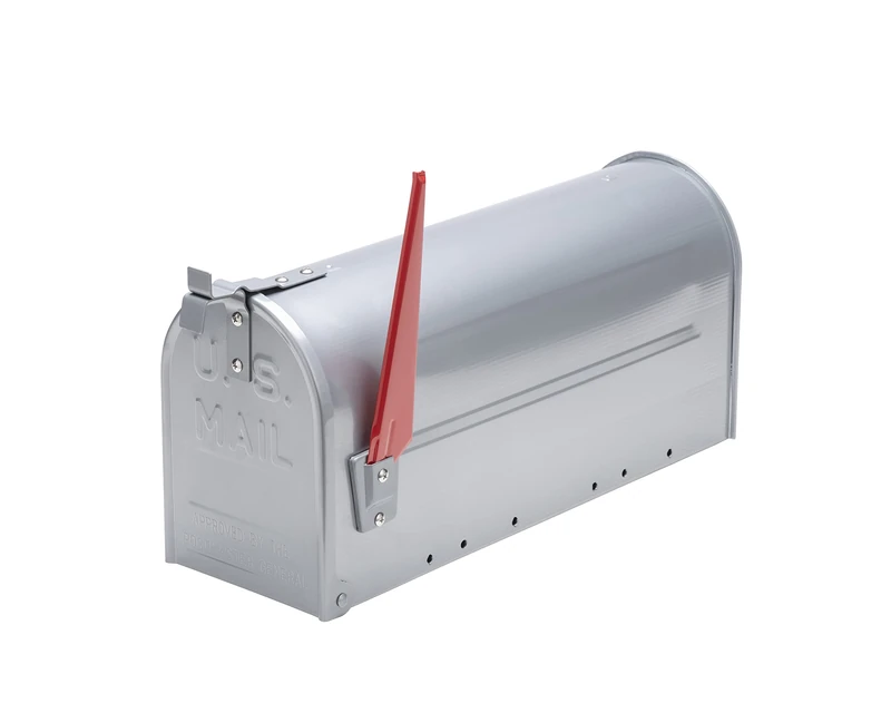 Sterling US Aluminium Mailbox - Silver