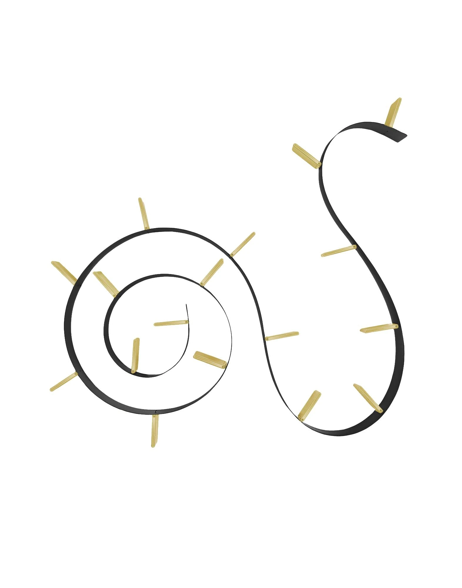 Kartell Book Worm MT.8.2 10NR, Black, 820 x 20 x 19 cm