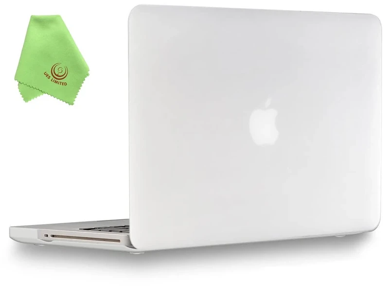 UESWILL Smooth Touch Matte Hard Shell Case Cover Compatible with MacBook Pro 13 inch with CD-ROM (Non Retina) (Model A1278) + Microfibre Cleaning Cloth, Clear