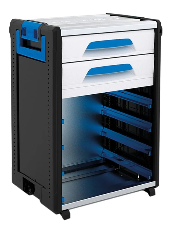 Sortimo 1000004458 WorkMo 24-750 with 2 Drawers and 8 Rack Rail