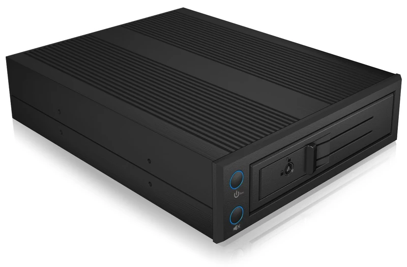 Icybox IB-176SSK-B Trayless Mobile Rack for 3.5-Inch SATA HDD - Black - Image 1