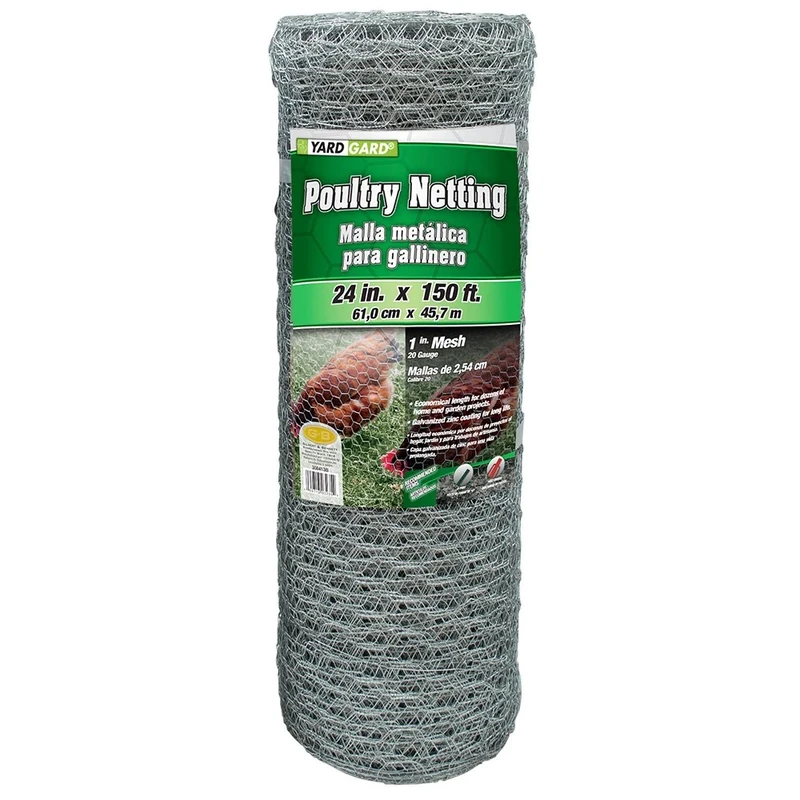 YARDGARD Midwest Air Technologies Galvanized Poultry Netting, 24-In. x 150-Ft. -308413B