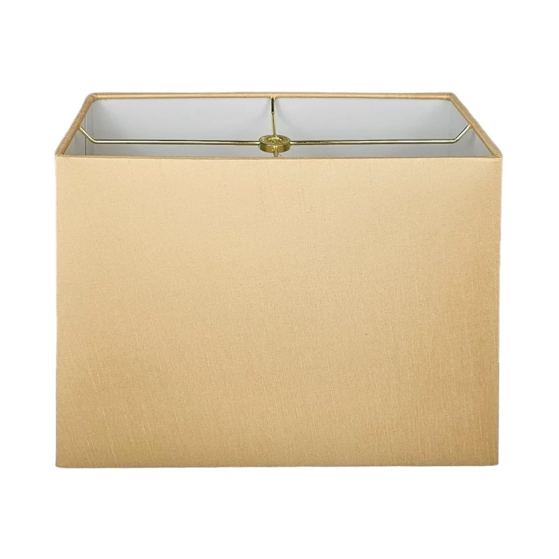 Royal Designs Rectangle Hard Back Lamp Shade, Antique Gold, (5"X 10) x (8"x 12) x 9.5