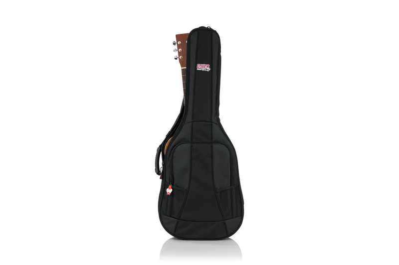 Gator Cases GB-4G-MINIACOU Mini Acoustic Guitar Gig Bag Black Lightweight Protection with Adjustable Straps and Storage