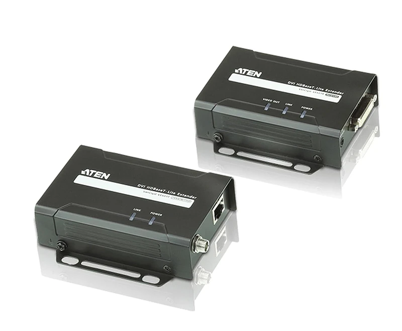 Aten VE601 DVI HDBaseT-Lite Extender (1080p@70m) HDBaseT Class B (Black) - Image 1