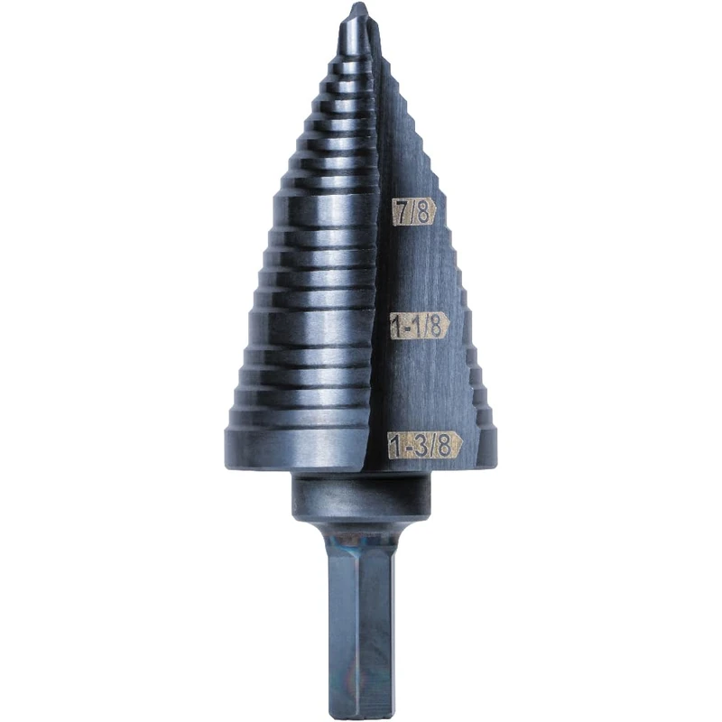 Step Drill Bit #15 Double Fluted 7/8 To 1-3/8-Inch KLEIN TOOLS KTSB15
