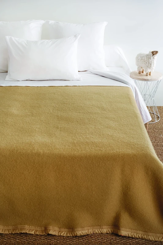 Poyet Motte - Aubisque Doe Wool/Natural Blanket, Biche/Naturel, 300x240 cm