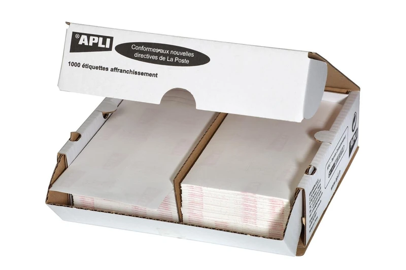Agipa 14019 Franking Labels – 175 x 45 mm, White, Double