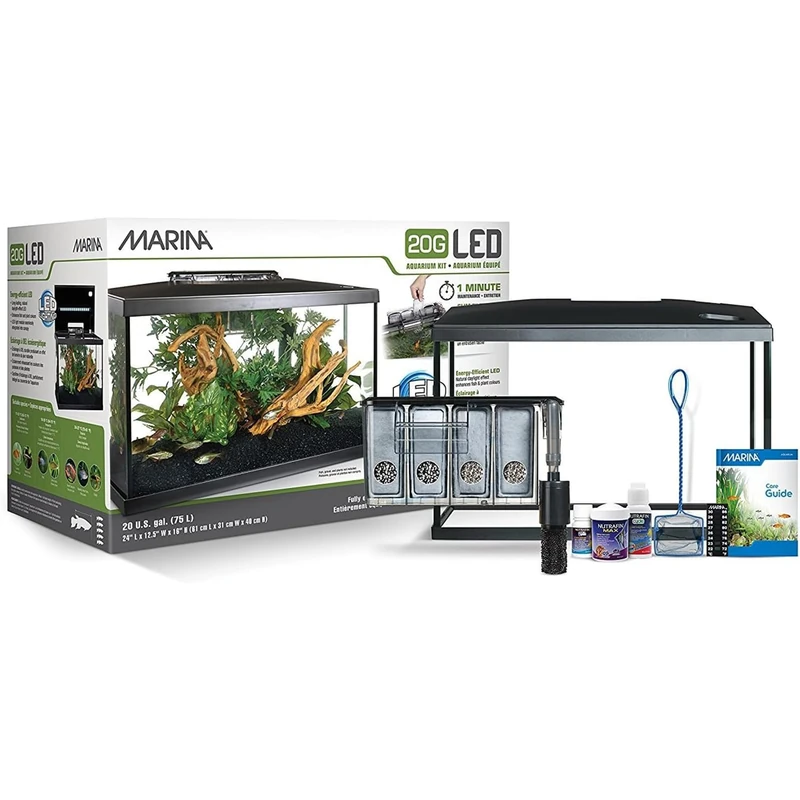 Marina Aquarium Kit - 20 gallon Fish Tank - LED
