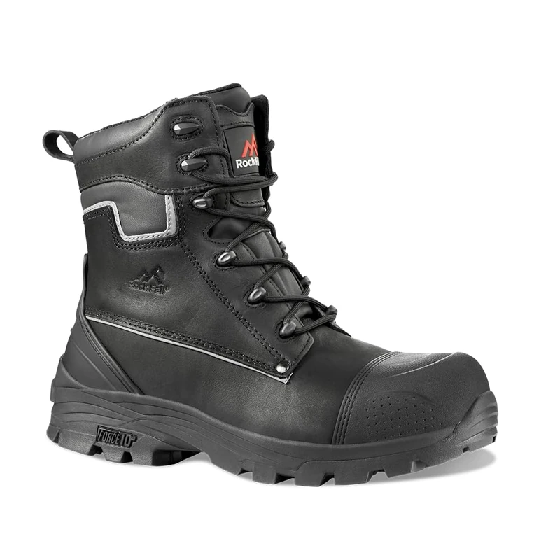 Rock Fall RF15 Shale Safety Boot- Black Size 8