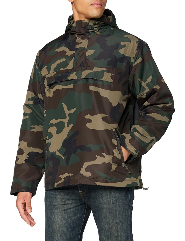 Brandit Windbreaker, color: woodland, size: 4XL