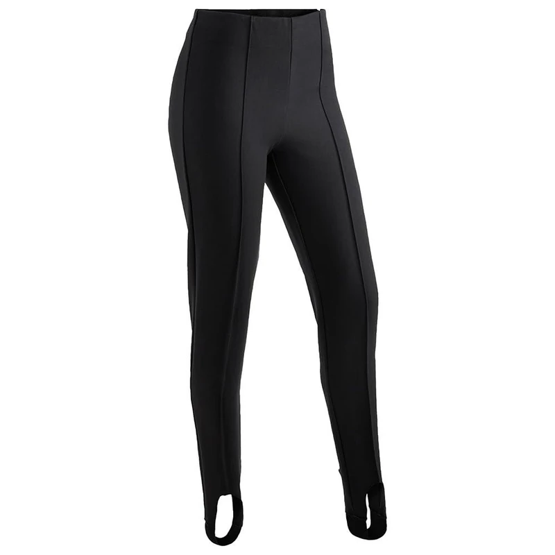 maier sports Sonja, Tight-fitting women's ski pants, Water-repellent softshell snow pants, Stretch material with classic bridge, PFC-free Black