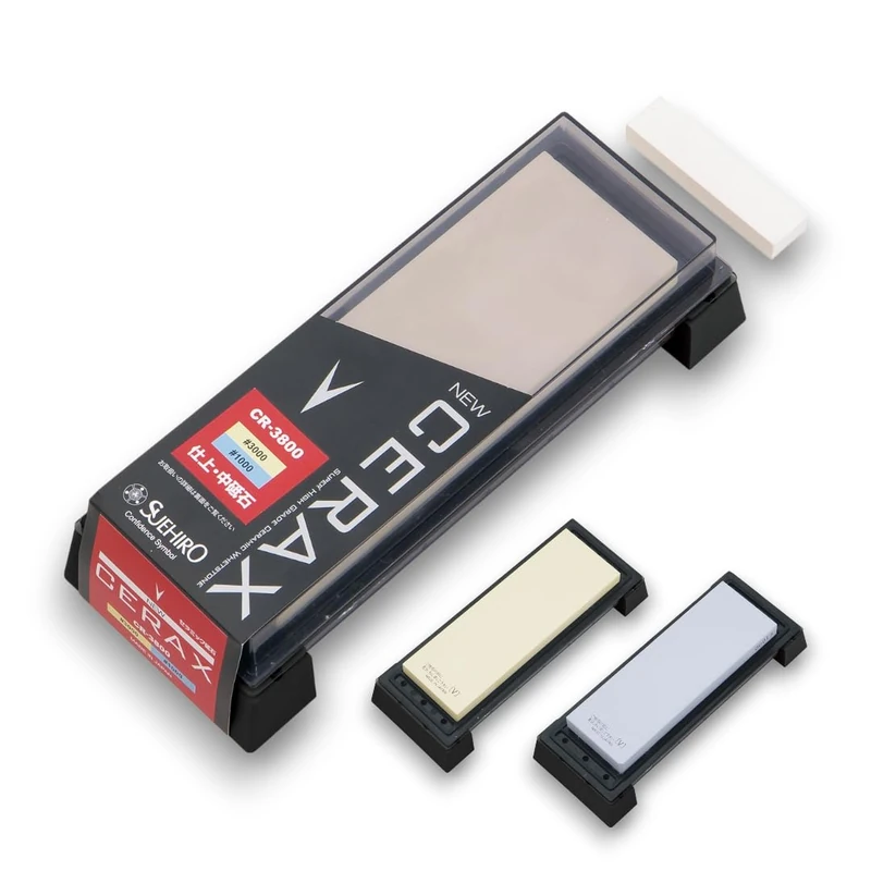 Suehiro NEW CERAX CR-3800 Combination Sharpening Stone: #3000#1000 (WA), Soaking Stone - Image 1