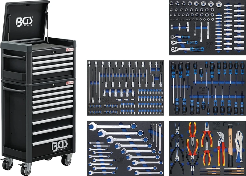BGS 4088 | Workshop Trolley Pro Standard Max | 12 Drawers | with 263 Tools