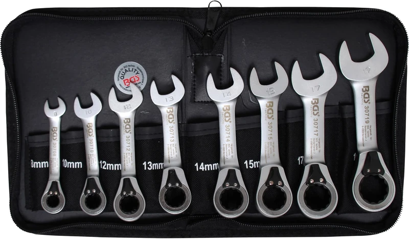 BGS 30720 | Ratchet Combination Wrench Set | reversible | 8 - 19 mm | 8 pcs.