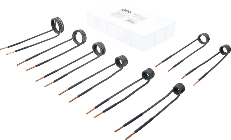 BGS 2169-1 | Induction Coil Set for Induction Heater | angled 90° | for BGS 2169, 3390, 3391 | 8 pcs.