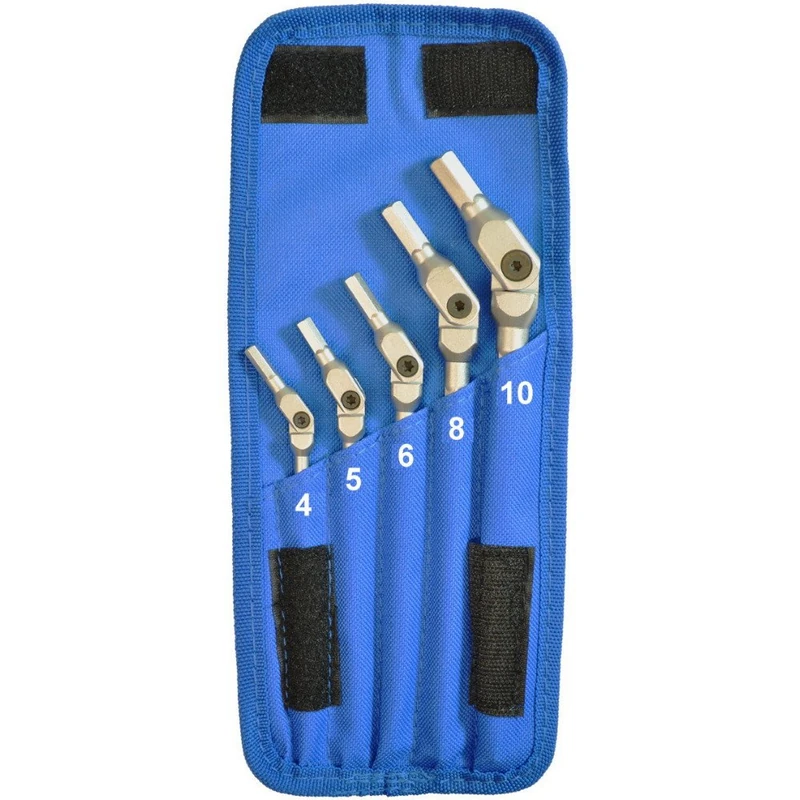 Bondhus 5 Keys Chrome Hex Pro 4 – 10 mm - Image 1