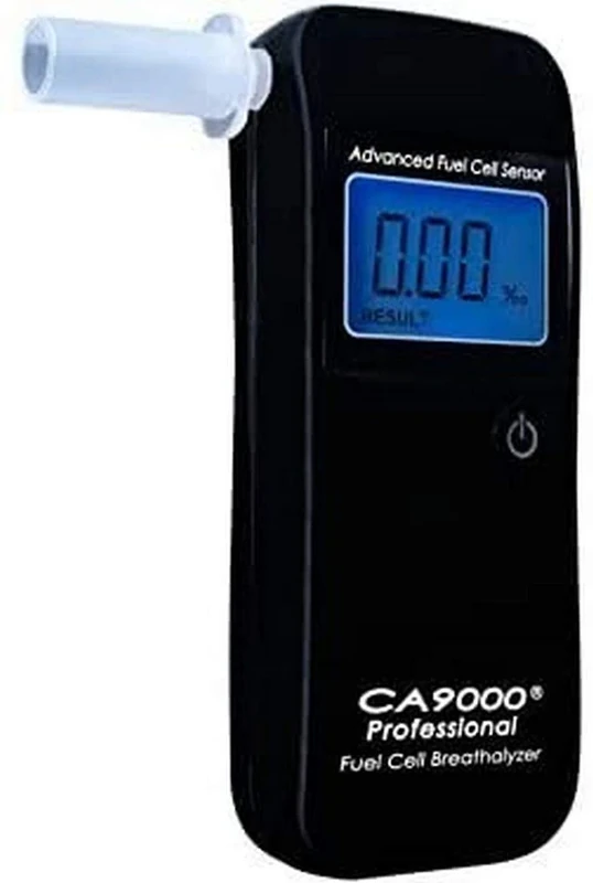 CA9000 Professional Alcohol Tester Electrochemical Promille Tester Digital Electrochemical Promille Tester LCD Illuminated Alkomat