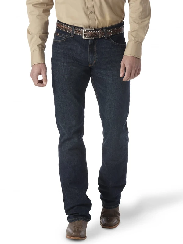 Wrangler Men's 20X 02 Competition Slim Fit Jean, Root Beer, 35W x 34L