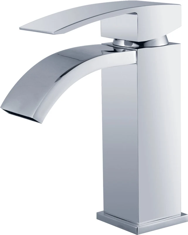 DP Bath Acacia - Single lever basin mixer tap, silver