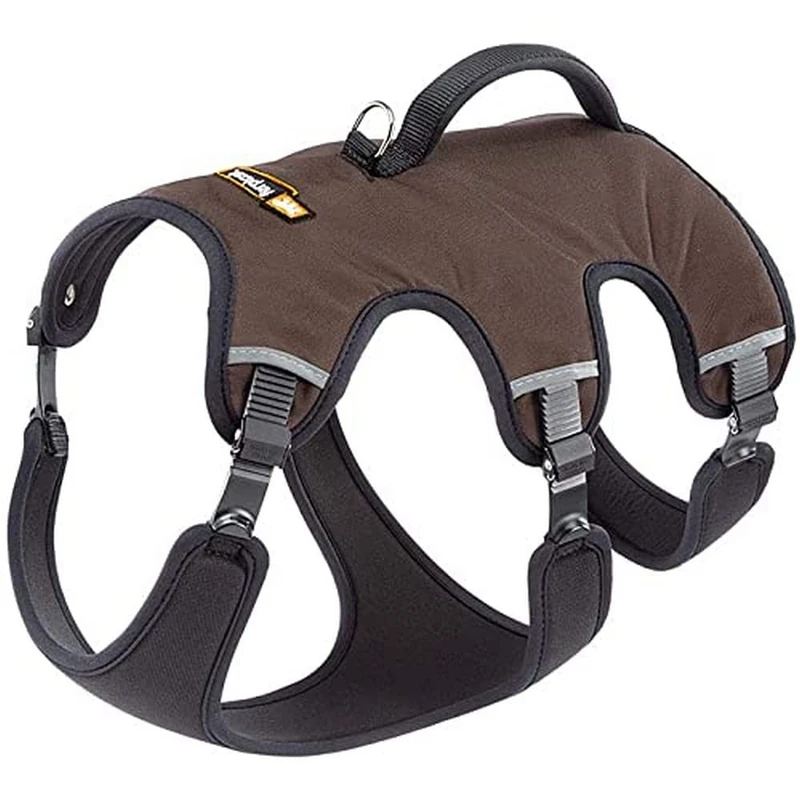 Ferplast Adjustable Dog Harness with Handle - Brown Size S - Image 1
