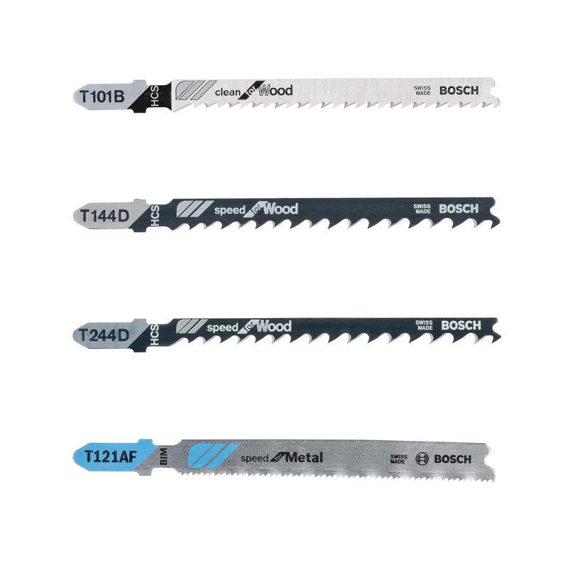 Bosch 2607010904 "Tough Box" Jigsaw Blade-Set with Single Lug Shank, 0 V, Black/Silver, Set of 40 Piece