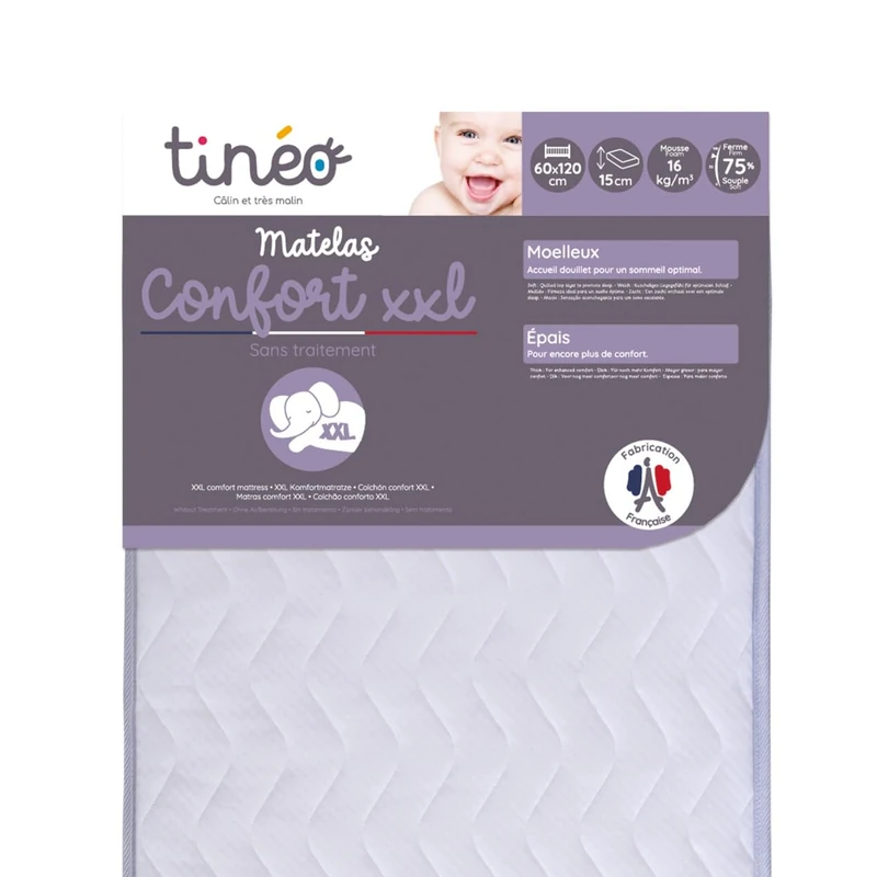TINEO Confort 454400 Mattress 60 x 120 cm XXL White