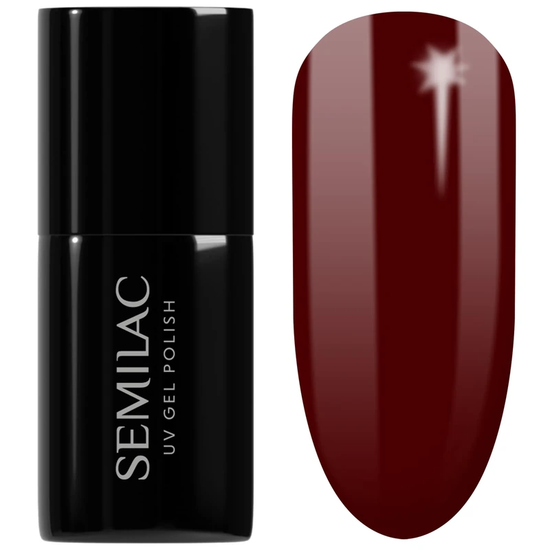 SEMILAC Gel Nail Polish 029 Expresso - Full Coverage Gel Polish - Soak Off Easy To Use LED/UV Nail Lamp - Long Lasting Manicure and Pedicure up to 3 weeks