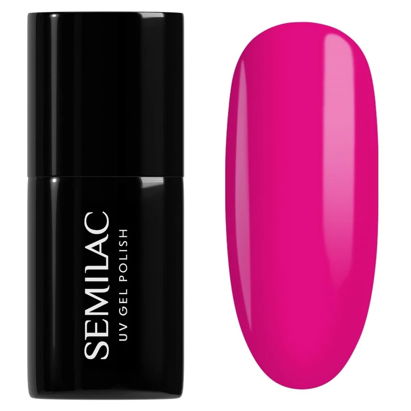 SEMILAC Gel Nail Polish 121 Ruby Charm - Full Coverage Gel Polish - Soak Off Easy To Use LED/UV Nail Lamp - Long Lasting Manicure and Pedicure up to 3 weeks