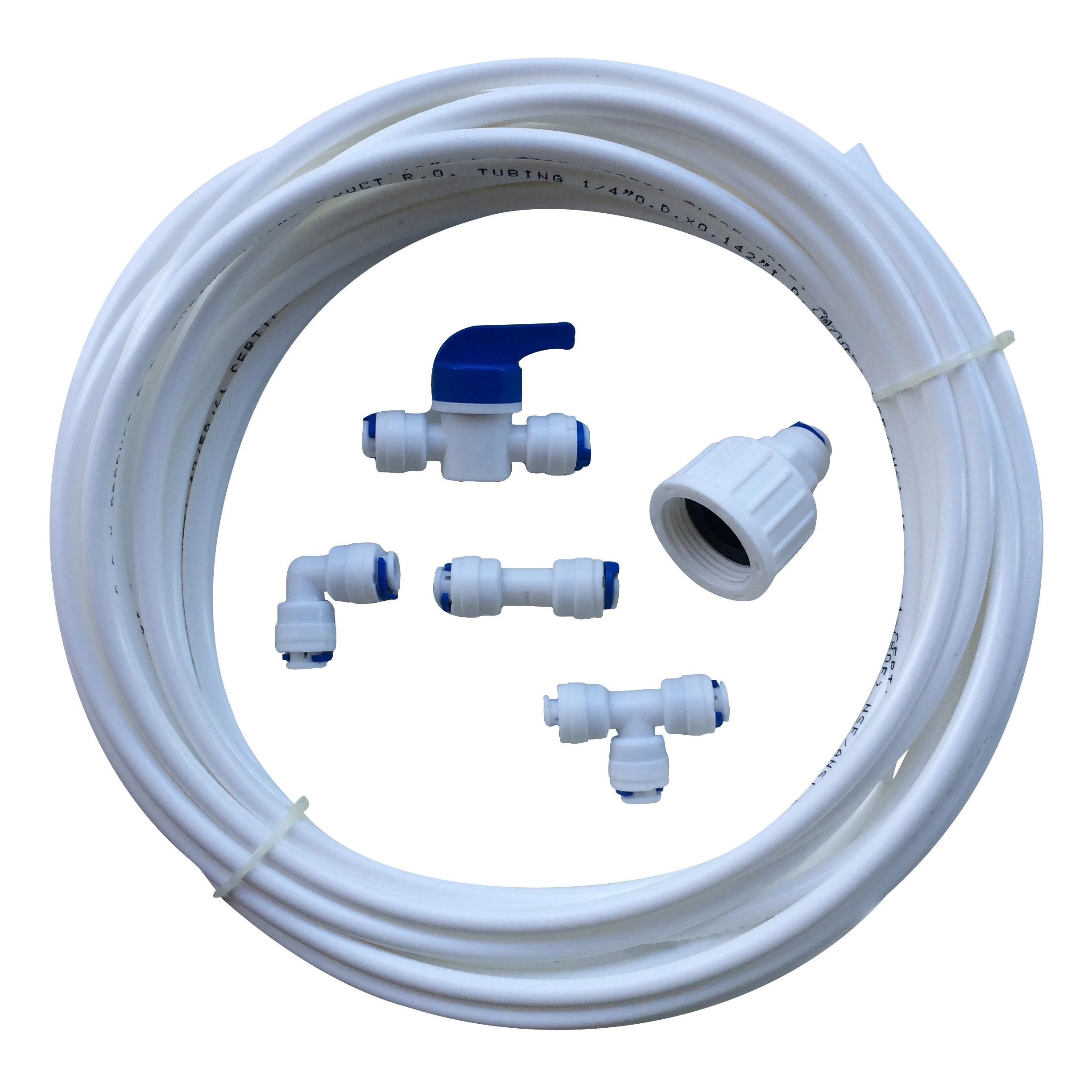 Screw Thread American Fridge Freezer Water Filter Connection Plumbing Kit Including Tubing